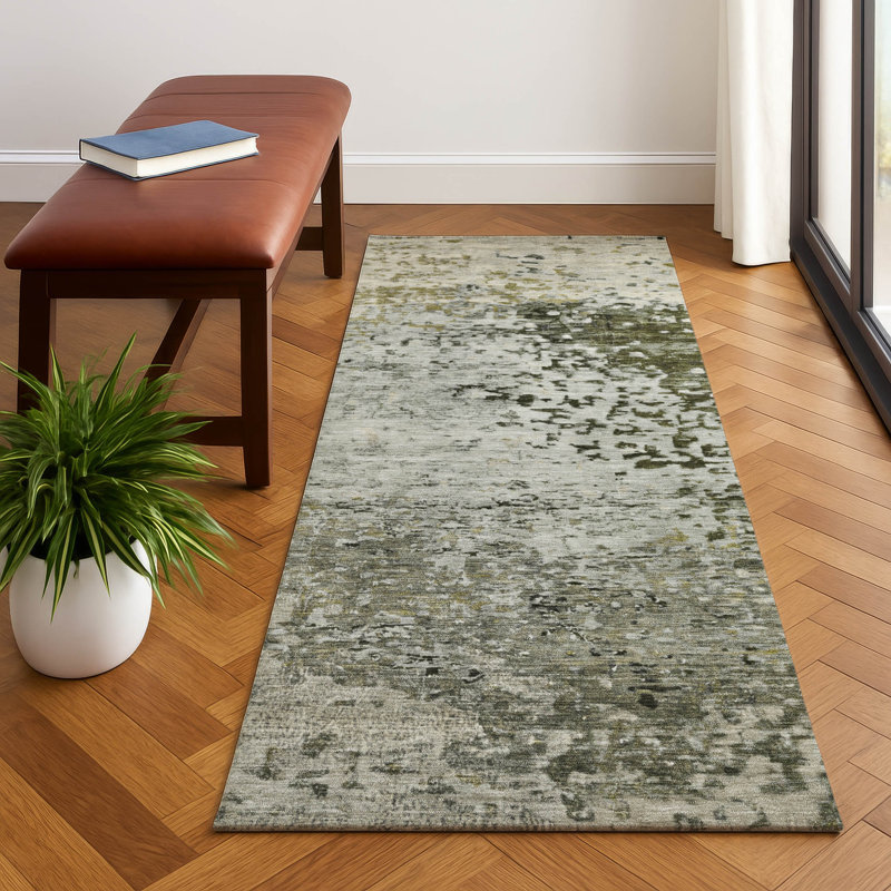Premium Machine Washable Lubbers AMF1737 Modern Rug, Runner 2'3" x 7'6"