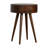 Nordic Chestnut Circular Shaped Bedside