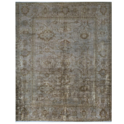 Tapis doré de haute qualité noué à la main