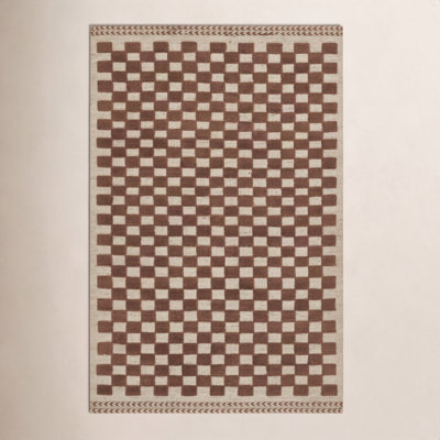 Azle Wool Checkered Indoor Rug