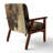 'Graviel - Into The Wild Gold Buffalo - Upholstered Modern Farmhouse Accent Arm Chair-710311041