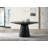 Arwilla Ebony Black 59"W Contemporary Round Dining Table with Pedestal Base-755665555