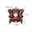Fauteuil en cuir véritable capitonné européen de 55,1 po de large Villa