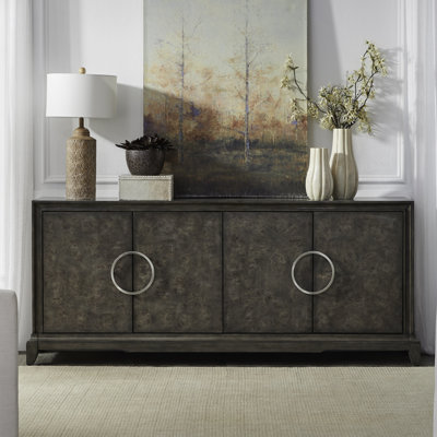 4 Door Accent Cabinet w/ Adjustable Shelves