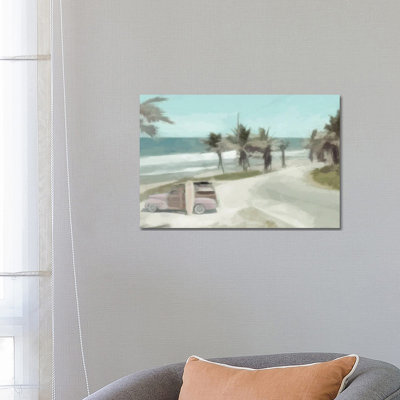 Woody on the Coast 1 Piece Wrapped Canvas Painting
