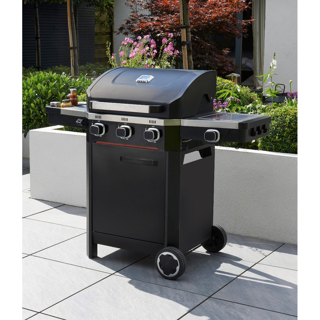 Norfolk Grills Unisex Black Atlas 300 Barbeque With Side Burner In Size 3 - Image 2