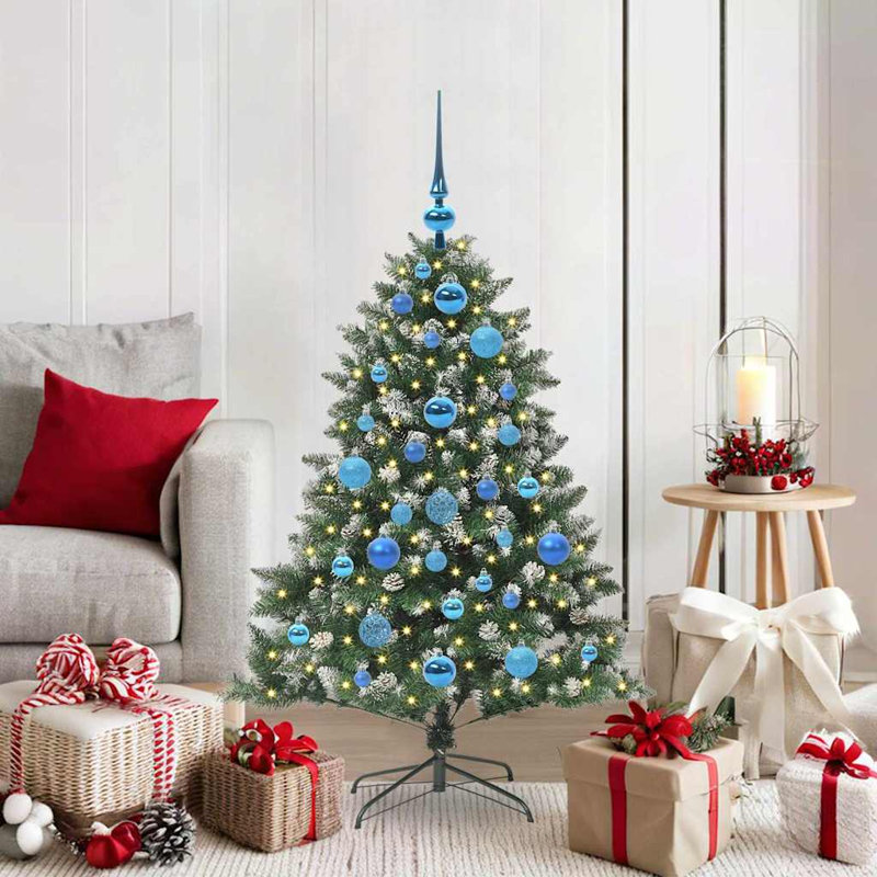Artificial Christmas Tree with 150 LEDs 85 x 85 x 120 cm, Blue