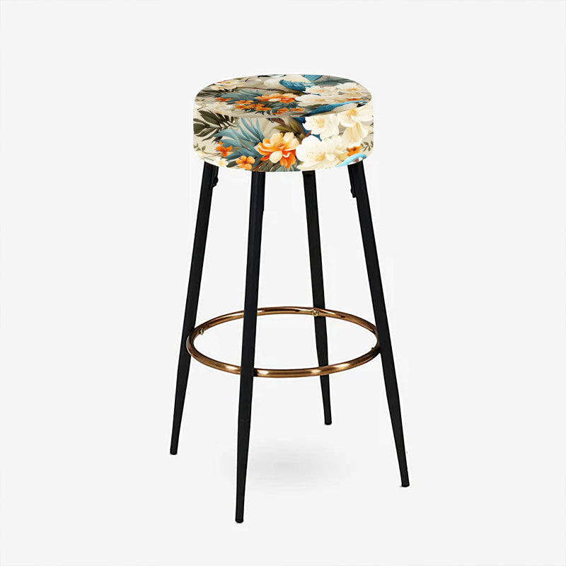 Ensemble de 2 tabourets de bar floraux Playful