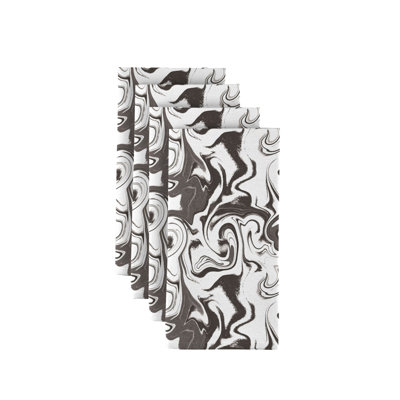 Fabric Textile Products Inc Stain Resistant Cloth Napkin Set Marble Milliken Signature 18"