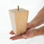 Pied de chignon carré en bois massif massif-86711943-86711944