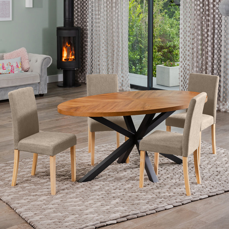 Soderquist 4 - Person Dining Set, Brown