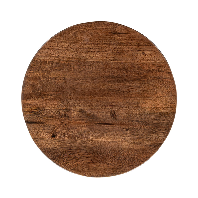 Andra Solid Wood End Table, Tan