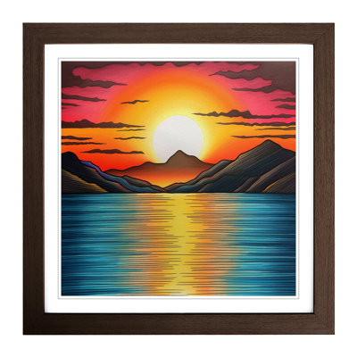 Sunrise Drawing No.1 - Framed Print