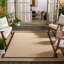 Herefordshire Natural/Chocolate Area Rug-1487135114