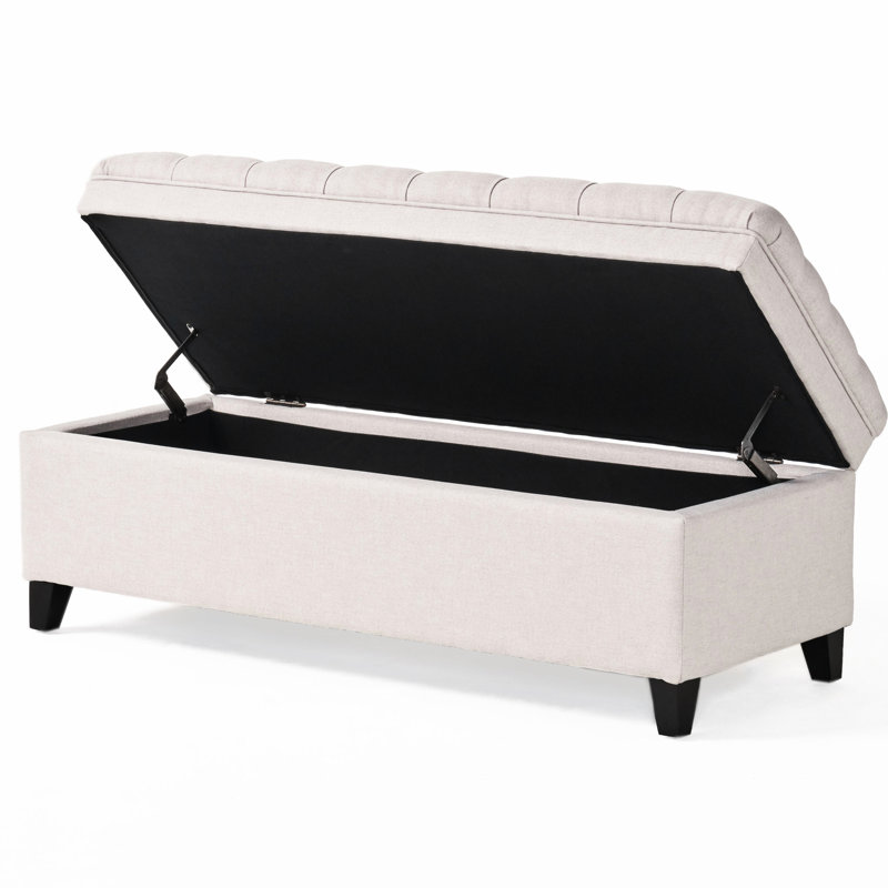 Storage Ottoman,Bench, Beige 
