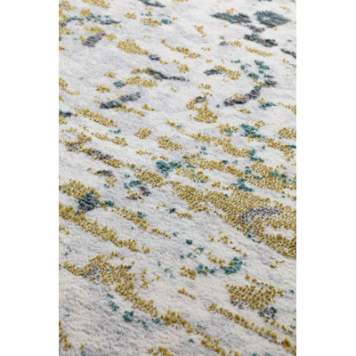 Yamaguchi Stella Machine Woven Blue/Gold/Cream Rug