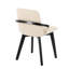 Chaise en similicuir de bambou et crème-803291601