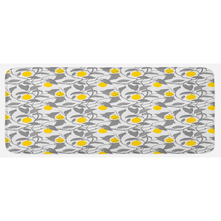 Martha Stewart Bloomfield Lemon Whimsy Anti-Fatigue Kitchen Mat & Reviews