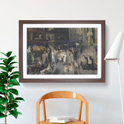 Cliff Dwellers by George Bellows - Picture Frame Painting