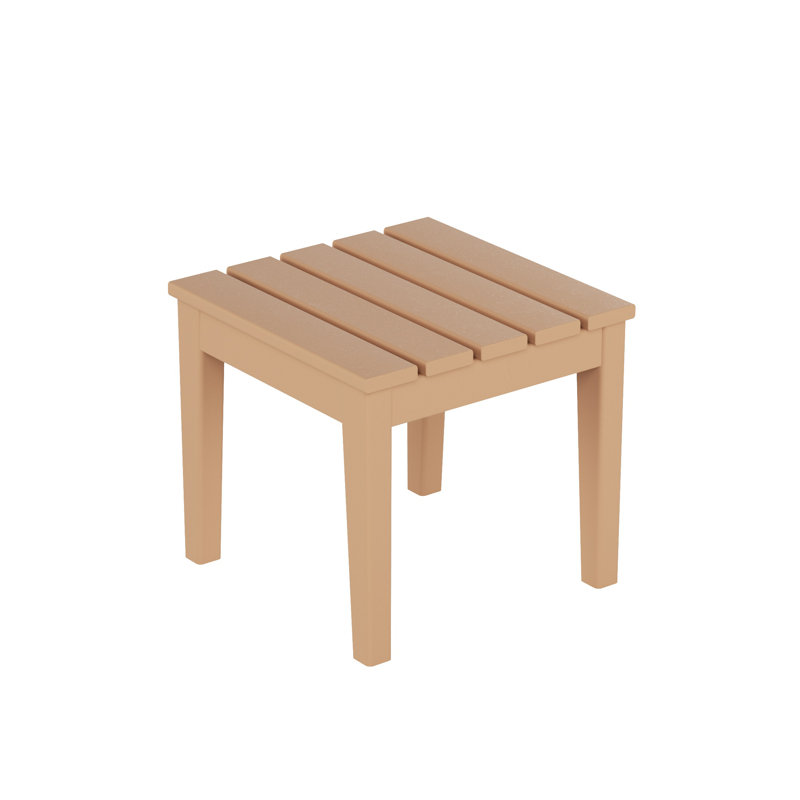 Table d'appoint en plastique Joubert, Teck