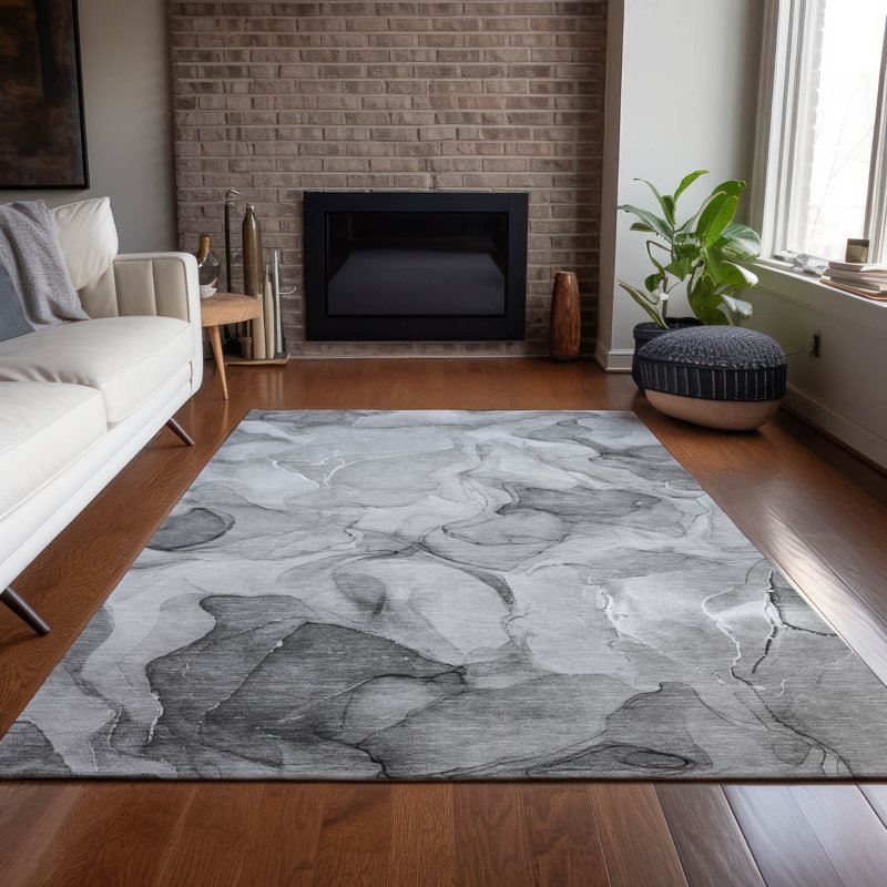 Tapis intérieur / extérieur Alfonzo avec envers antidérapant, Rectangle 5 pi x 7 pi 6 po
