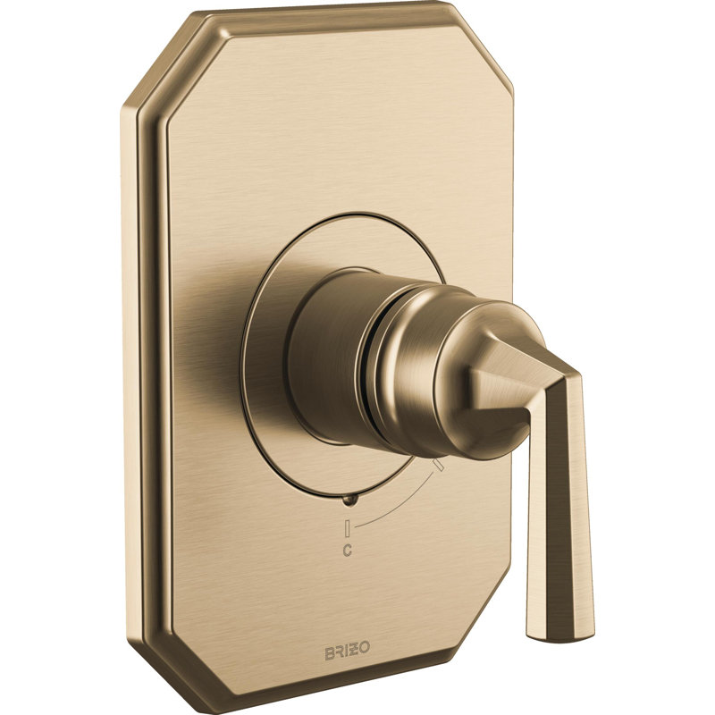 Beauclere™ Pressure Balance Valve Only Trim, Lever Handle, Brilliance Luxe Gold