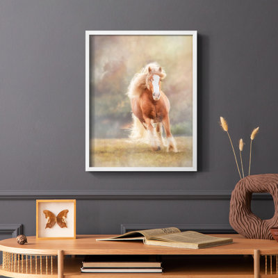 Horse Motion VII Framed Print - Solid Wood