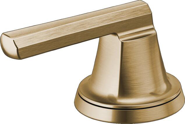 Levoir® Two-Handle Wall Mount Lavatory Faucet, Luxe Gold, Low Lever Handle, 1.5