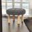 Rothe 22" Round Tufted Ottoman Footstool-106035944