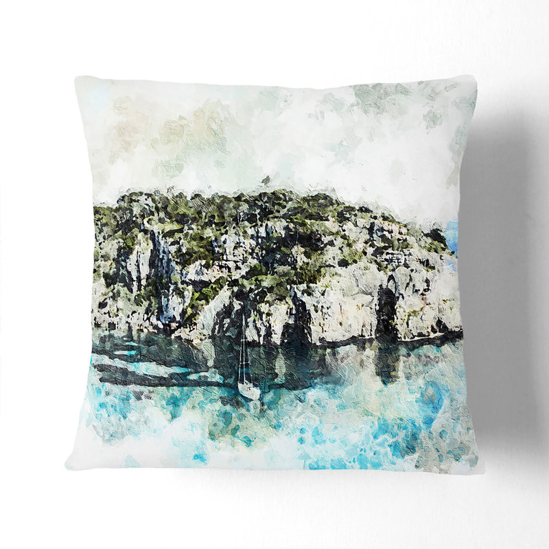 Square Throw Cushion, 55cm H x 55cm W x 20cm D