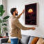 Golden Sun Over Chaos Modern - Wrapped Canvas-253212457-253212450