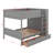 Full Over Full Bunk Bed With Drawers And Cabinet-1647282489