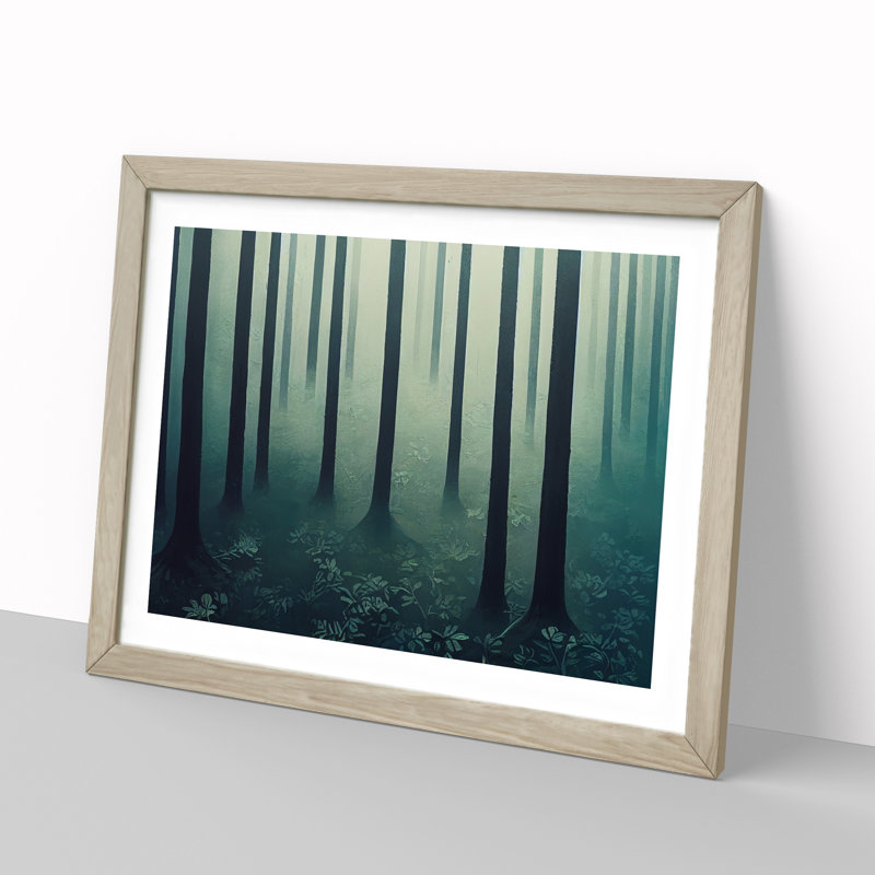 An Exotic Forest - Framed Print, 34cm H x 46cm W x 2cm D, Oak