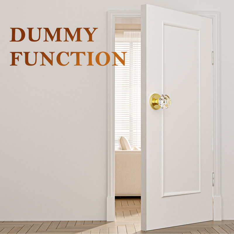 Bouton de porte double Retro Elegant Series, Laiton poli