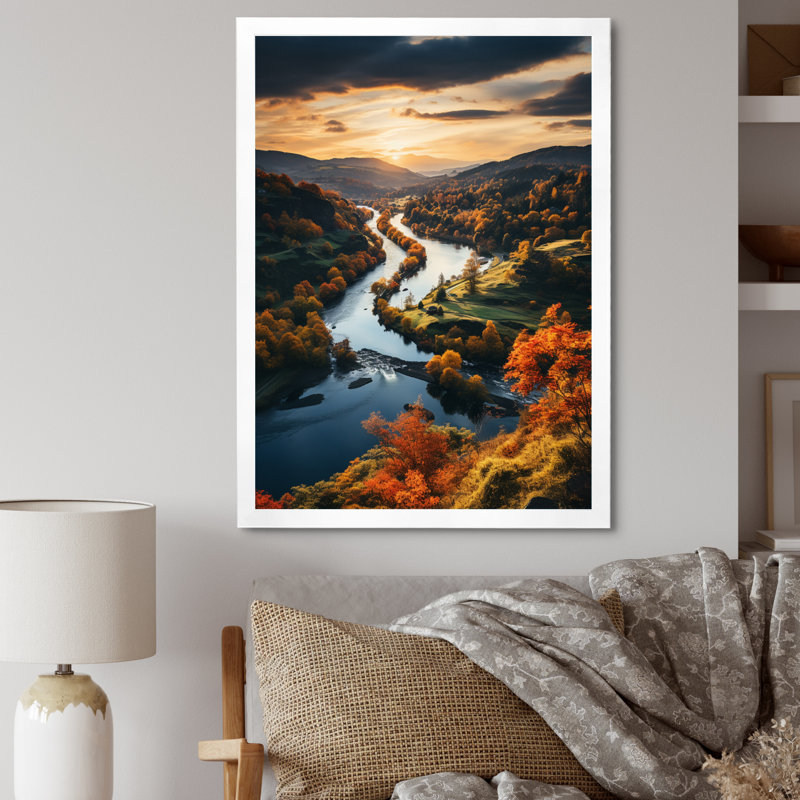 Paysage et nature, art mural sur toile, H 40 po x l 30 po x P 1,5 po, Cadre photo blanc