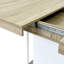 Table de salle à manger extensible pour 6 à 10 personnes avec effet de bois vieilli, réglable de 160 à 200 cm
