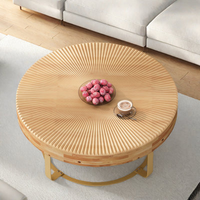 Lucasville Solid Wood Top Single Coffee Table