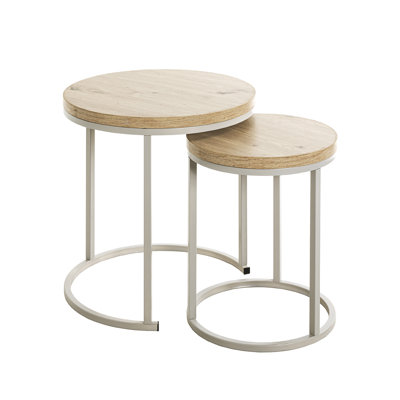 Acacius Side Table with Storage