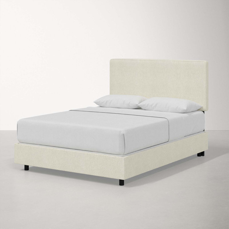 Marquise Upholstered Standard Bed, Queen, Milsap Canvas Sustain® Tweed