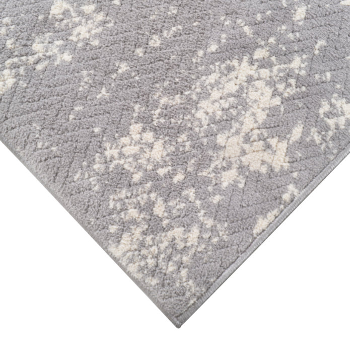 Tapis argenté 8 pi x 10 pi Shannon, Rectangle 8 pi x 10 pi