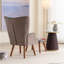 Upholstered Accent Chair with Footstool