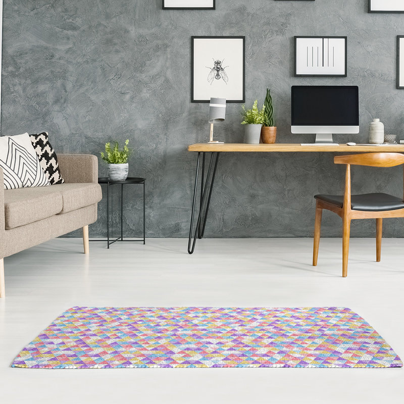 Tapis zone rose en triangle reg patterns, Rectangle 2 pi x 3 pi