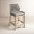 Krisily Polypropylene Rope Outdoor 26'' Counter Stool with Cushion