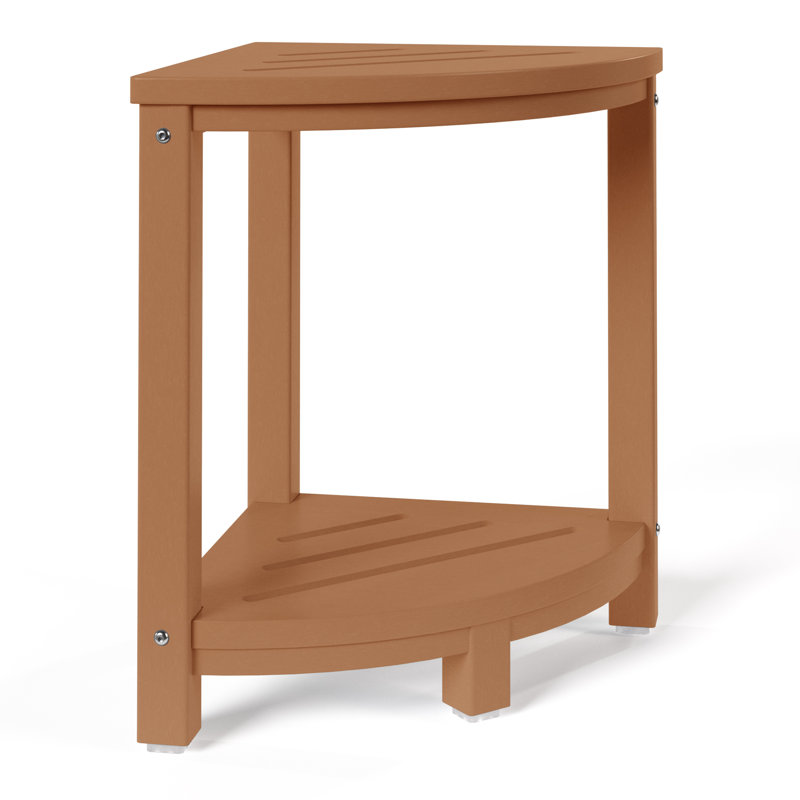 Banc de douche en poly, Teck