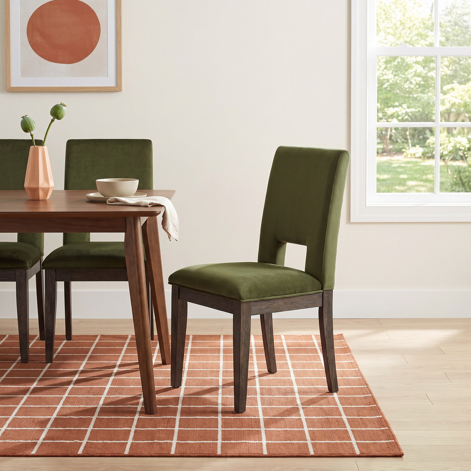 Regan Dining Chair, Emerald Green