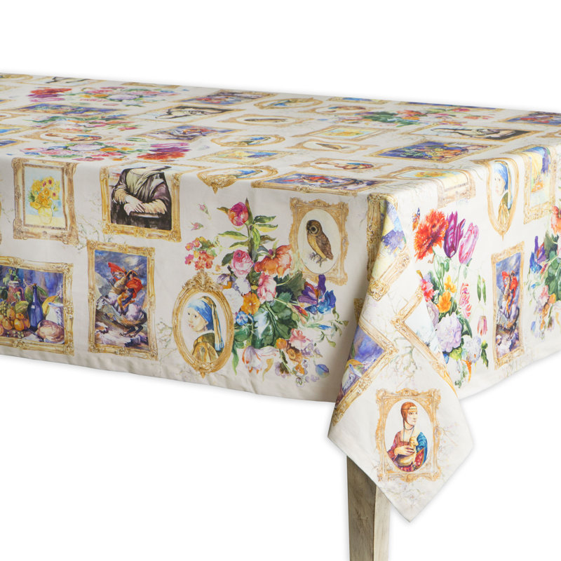100% Cotton Tablecloth, 90" L x 60" W