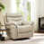 Beige Faux Leather