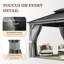 20 pi L 12 pi. D Pavillon de jardin en aluminium