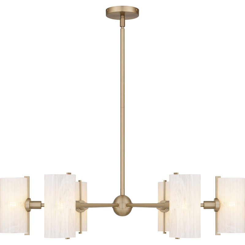 Lustre 6 lumières Curran, Doré