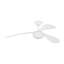 Visual Comfort Fan Drape Smart 58 LED Indoor Ceiling Fan with Threaded Downrod, Matte White ABS blades and Handheld Remote-1608084154-1608084155